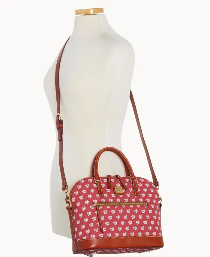 MLB Nationals Domed Zip Satchel Nationals Woman Dooney and Bourke Satchels MLB Nationals Domed Zip Satchel Nationals Woman Dooney and Bourke Satchels