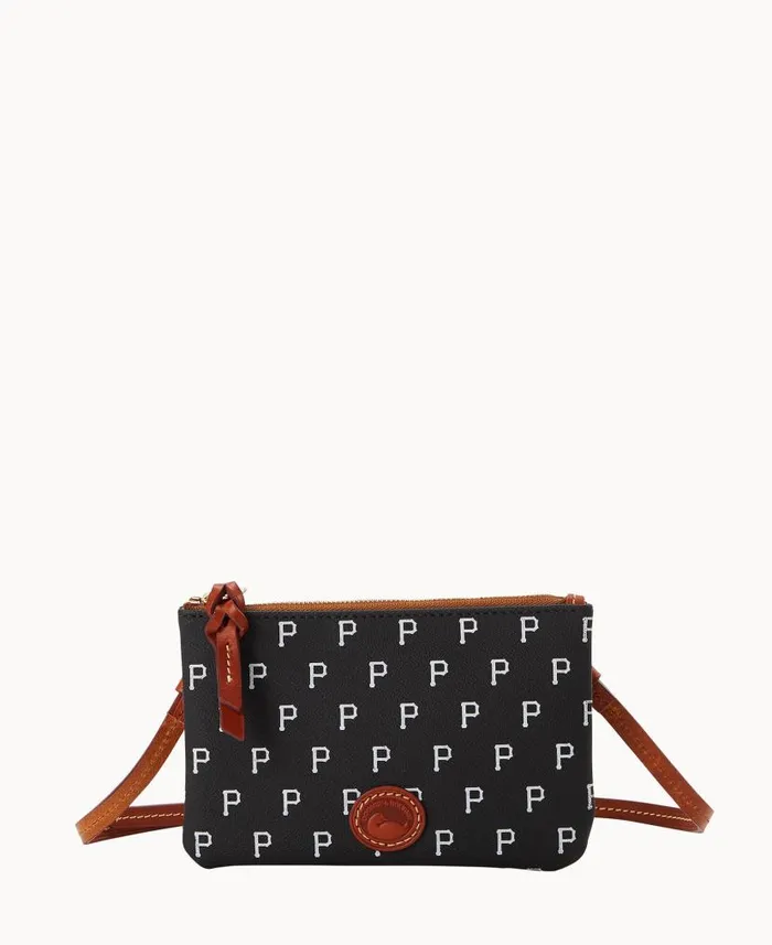 MLB Pirates Top Zip Crossbody Pirates Woman Dooney and Bourke Crossbodies