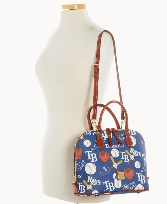 MLB Rays Zip Zip Satchel Rays Woman Dooney and Bourke Satchels MLB Rays Zip Zip Satchel Rays Woman Dooney and Bourke Satchels