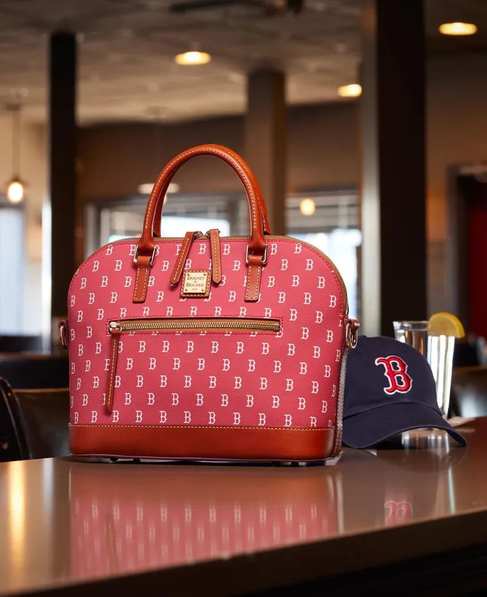 MLB Red Sox Domed Zip Satchel Red Sox Woman Dooney and Bourke Satchels MLB Red Sox Domed Zip Satchel Red Sox Woman Dooney and Bourke Satchels