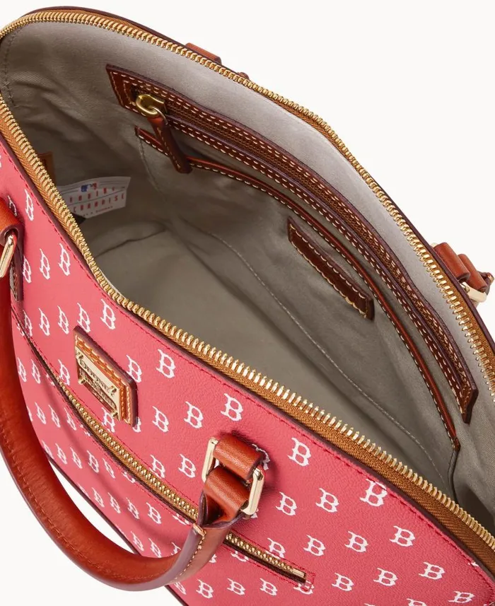 MLB Red Sox Domed Zip Satchel Red Sox Woman Dooney and Bourke Satchels MLB Red Sox Domed Zip Satchel Red Sox Woman Dooney and Bourke Satchels