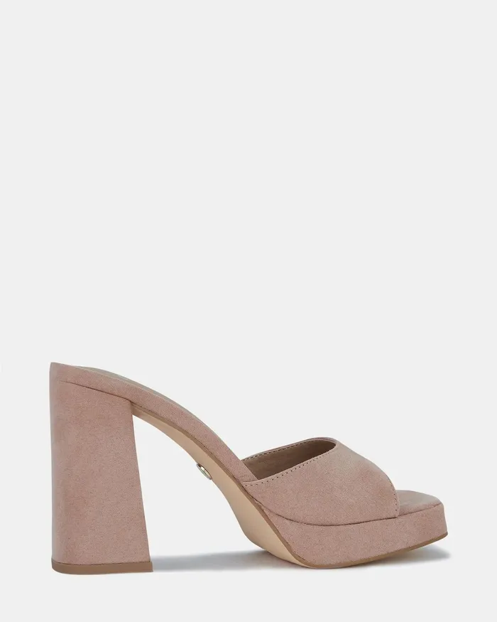 Mules NOVO Shoes Women FINNEY Nude Block Heels