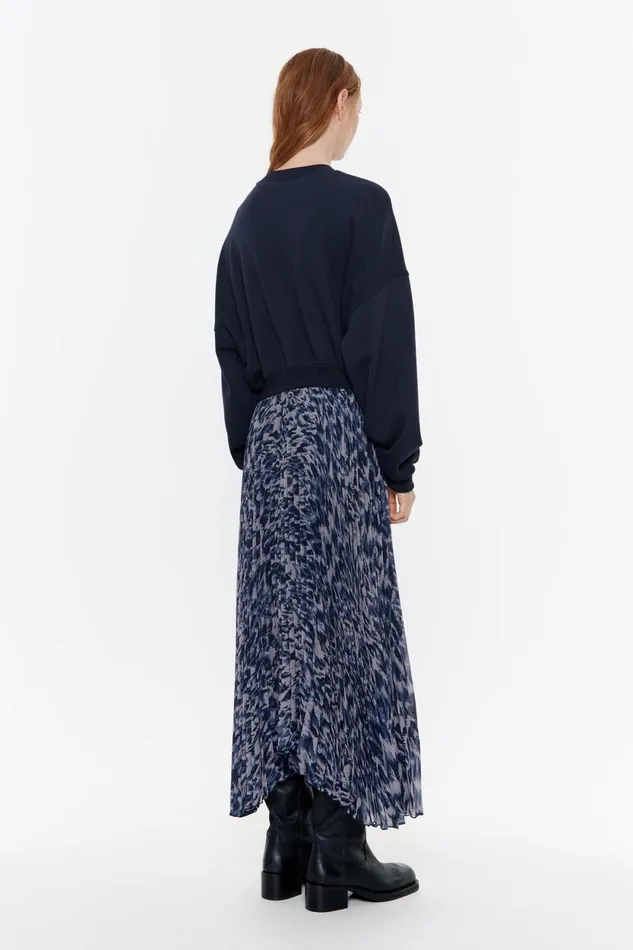 Navy Blue Plumancha Sweatshirt Dress Plumancha Navy Women Bimba Y Lola Dresses And Jumpsuits Navy Blue Plumancha Sweatshirt Dress Plumancha Navy Women Bimba Y Lola Dresses And Jumpsuits