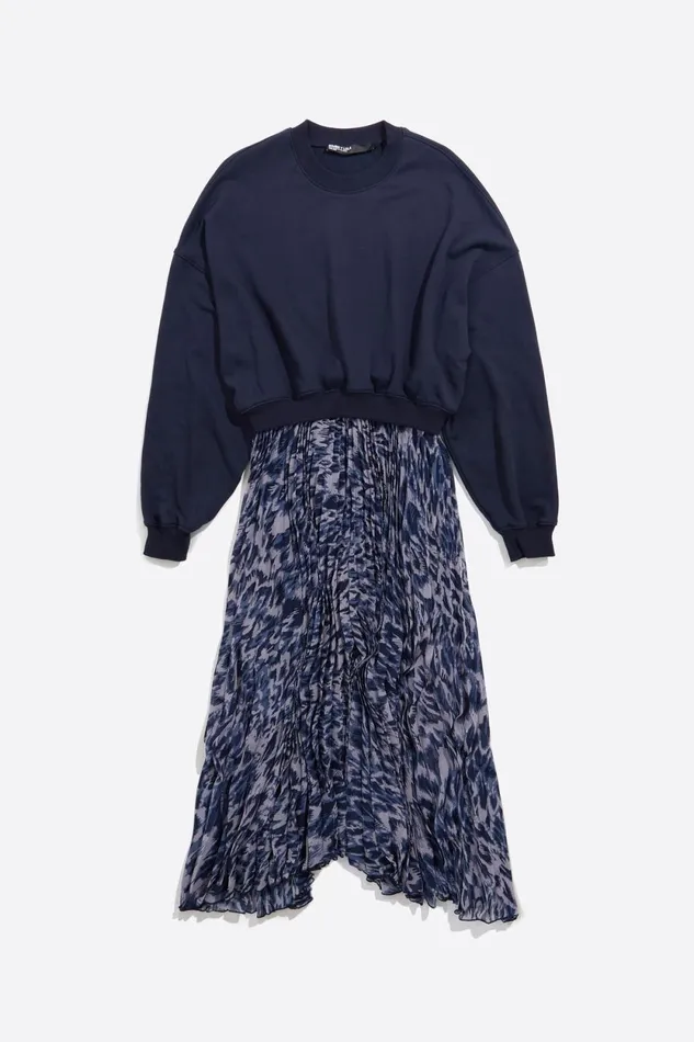 Navy Blue Plumancha Sweatshirt Dress Plumancha Navy Women Bimba Y Lola Dresses And Jumpsuits Navy Blue Plumancha Sweatshirt Dress Plumancha Navy Women Bimba Y Lola Dresses And Jumpsuits