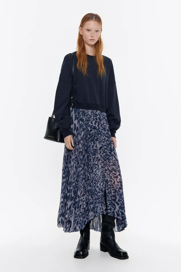Navy Blue Plumancha Sweatshirt Dress Plumancha Navy Women Bimba Y Lola Dresses And Jumpsuits Navy Blue Plumancha Sweatshirt Dress Plumancha Navy Women Bimba Y Lola Dresses And Jumpsuits