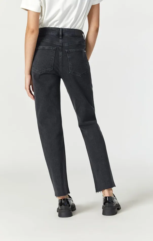 New York Straight Leg In Shiny Smoke Denim Women Mavi Jeans Denim New York Straight Leg In Shiny Smoke Denim Women Mavi Jeans Denim