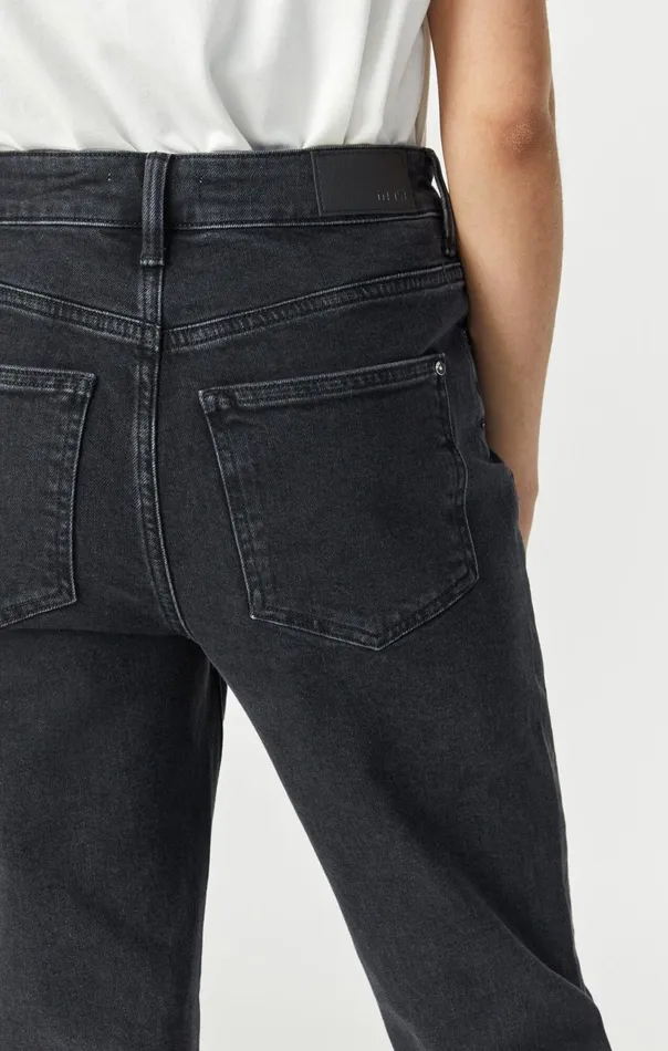 New York Straight Leg In Shiny Smoke Denim Women Mavi Jeans Denim New York Straight Leg In Shiny Smoke Denim Women Mavi Jeans Denim