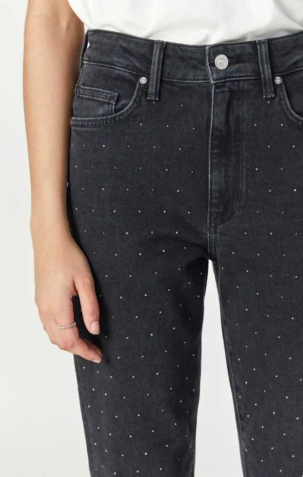 New York Straight Leg In Shiny Smoke Denim Women Mavi Jeans Denim New York Straight Leg In Shiny Smoke Denim Women Mavi Jeans Denim