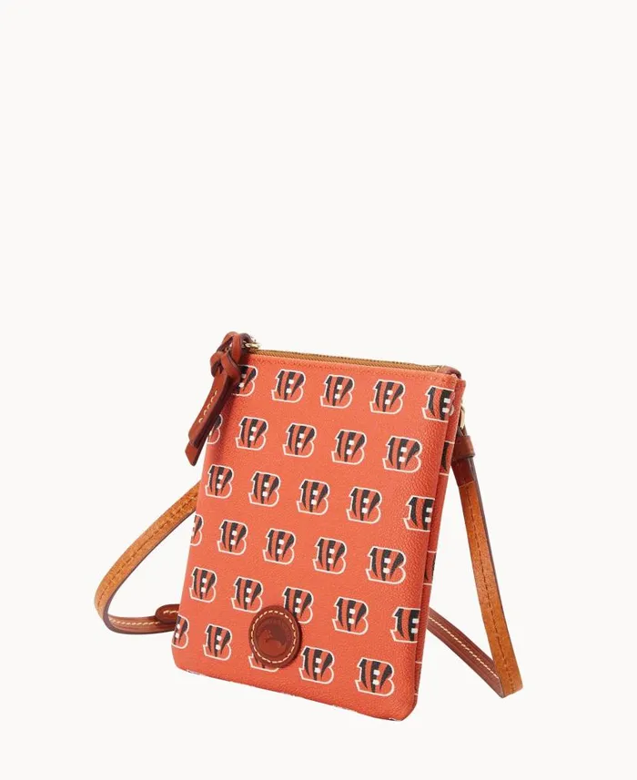 NFL Bengals Small North South Top Zip Crossbody Bengals Woman Dooney and Bourke Crossbodies NFL Bengals Small North South Top Zip Crossbody Bengals Woman Dooney and Bourke Crossbodies