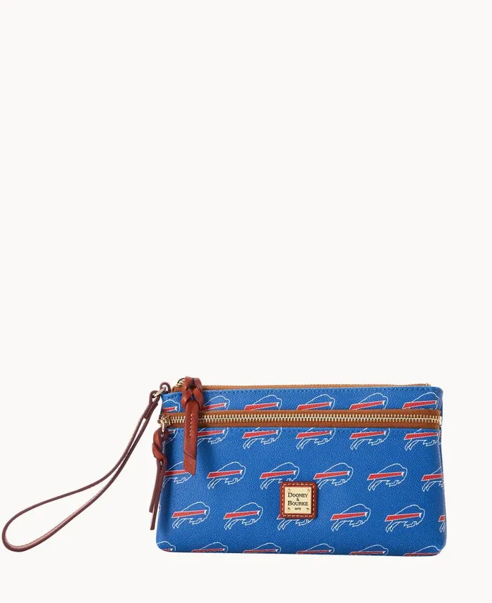 NFL Bills Double Zip Wristlet Buffalo Bills ManWoman Dooney and Bourke Wallets NFL Bills Double Zip Wristlet Buffalo Bills ManWoman Dooney and Bourke Wallets