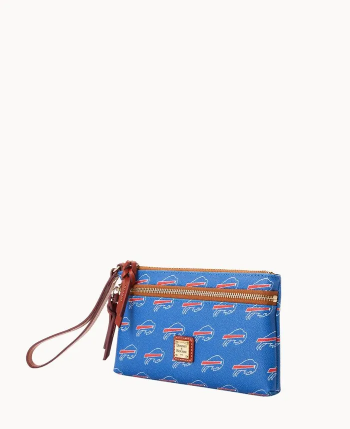 NFL Bills Double Zip Wristlet Buffalo Bills ManWoman Dooney and Bourke Wallets NFL Bills Double Zip Wristlet Buffalo Bills ManWoman Dooney and Bourke Wallets