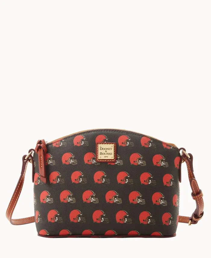 NFL Browns Suki Crossbody Med Wristlet Browns Woman Dooney and Bourke Crossbodies NFL Browns Suki Crossbody Med Wristlet Browns Woman Dooney and Bourke Crossbodies