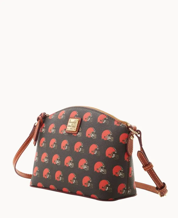 NFL Browns Suki Crossbody Med Wristlet Browns Woman Dooney and Bourke Crossbodies NFL Browns Suki Crossbody Med Wristlet Browns Woman Dooney and Bourke Crossbodies