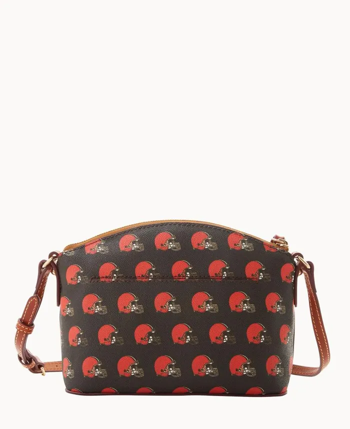 NFL Browns Suki Crossbody Med Wristlet Browns Woman Dooney and Bourke Crossbodies NFL Browns Suki Crossbody Med Wristlet Browns Woman Dooney and Bourke Crossbodies