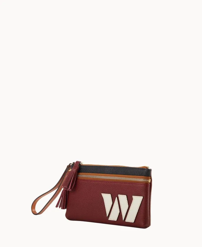 NFL Commanders Double Zip Wristlet Commanders ManWoman Dooney and Bourke Wallets NFL Commanders Double Zip Wristlet Commanders ManWoman Dooney and Bourke Wallets