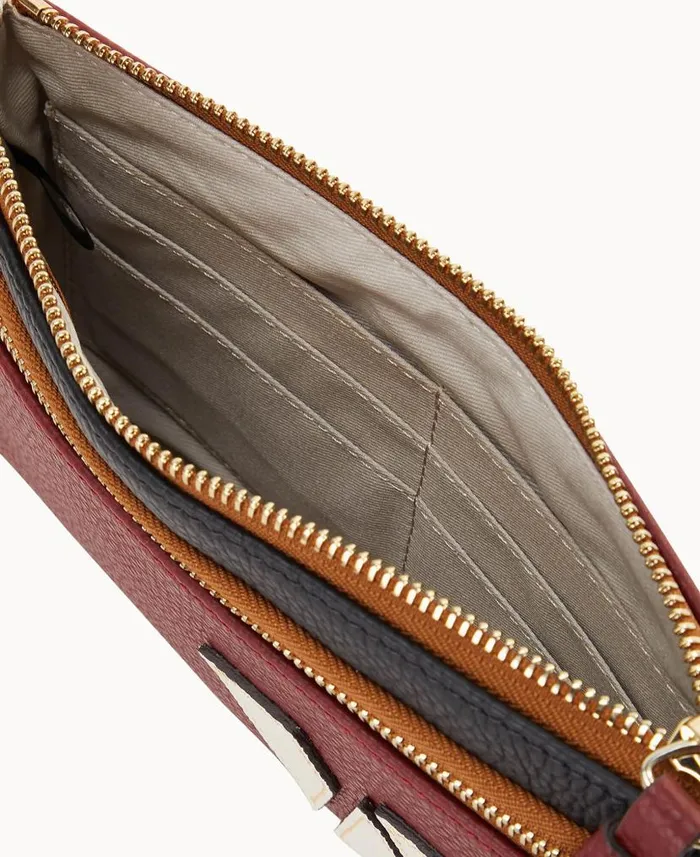NFL Commanders Double Zip Wristlet Commanders ManWoman Dooney and Bourke Wallets NFL Commanders Double Zip Wristlet Commanders ManWoman Dooney and Bourke Wallets