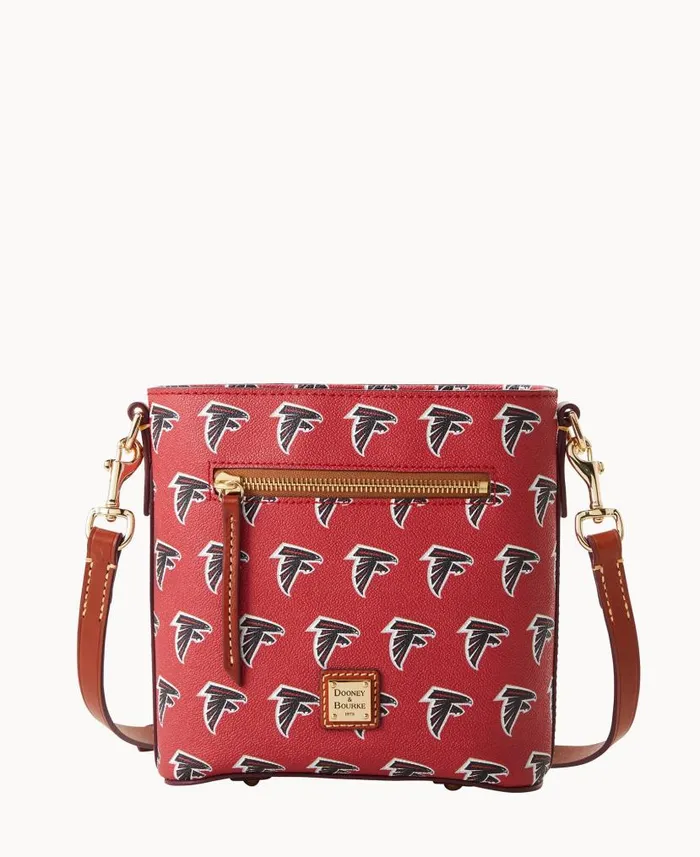 NFL Falcons Small Zip Crossbody Falcons Woman Dooney and Bourke Crossbodies