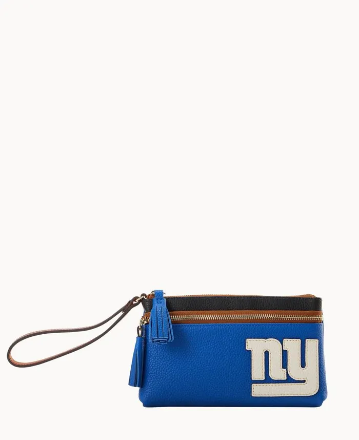 NFL Giants Double Zip Wristlet Giants ManWoman Dooney and Bourke Wallets