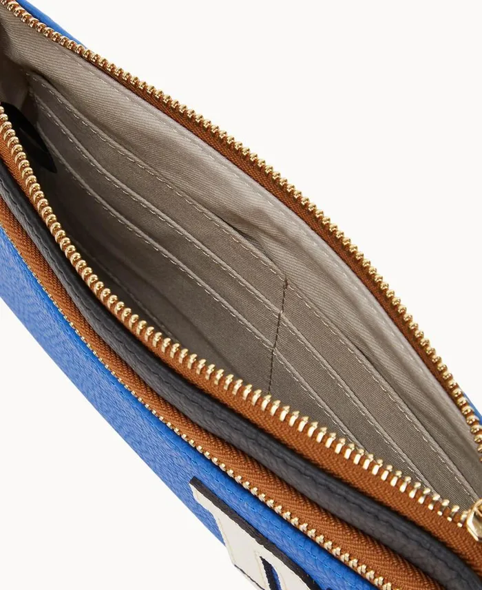 NFL Giants Double Zip Wristlet Giants ManWoman Dooney and Bourke Wallets NFL Giants Double Zip Wristlet Giants ManWoman Dooney and Bourke Wallets