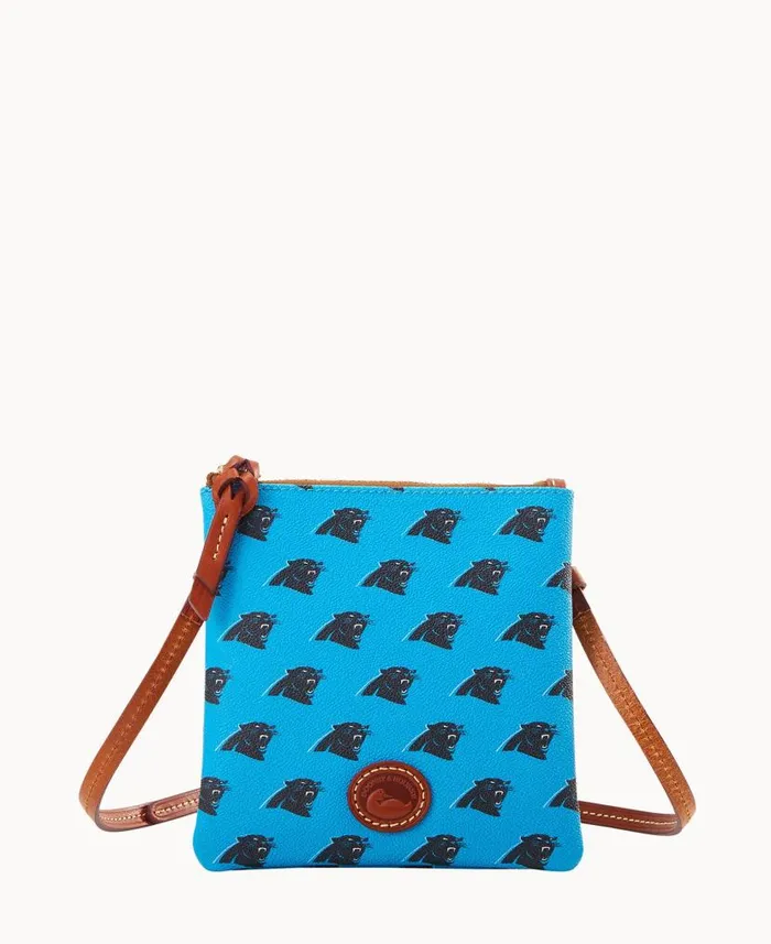 NFL Panthers Small North South Top Zip Crossbody Panthers Woman Dooney and Bourke Crossbodies NFL Panthers Small North South Top Zip Crossbody Panthers Woman Dooney and Bourke Crossbodies
