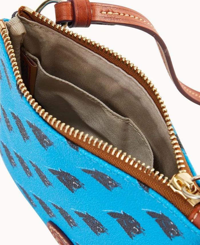 NFL Panthers Small North South Top Zip Crossbody Panthers Woman Dooney and Bourke Crossbodies NFL Panthers Small North South Top Zip Crossbody Panthers Woman Dooney and Bourke Crossbodies