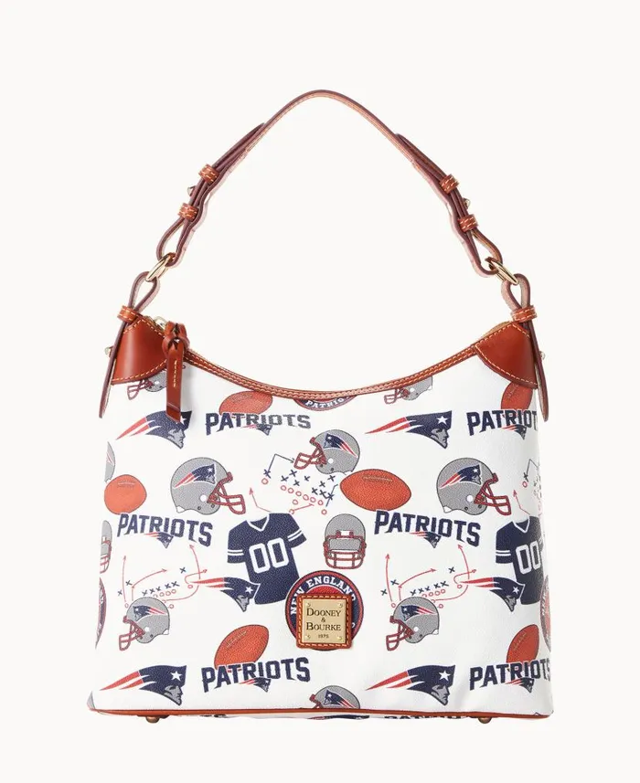 NFL Patriots Hobo Patriots Woman Dooney and Bourke Shoulder Bags