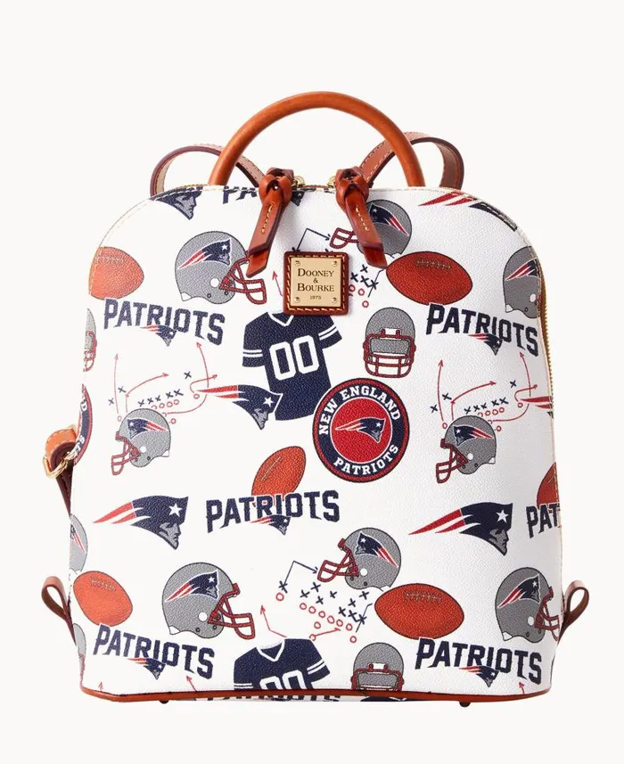 NFL Patriots Zip Pod Backpack Patriots Woman Dooney and Bourke Backpacks