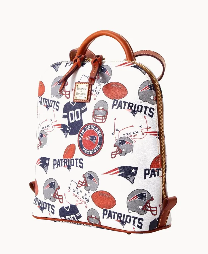 NFL Patriots Zip Pod Backpack Patriots Woman Dooney and Bourke Backpacks NFL Patriots Zip Pod Backpack Patriots Woman Dooney and Bourke Backpacks