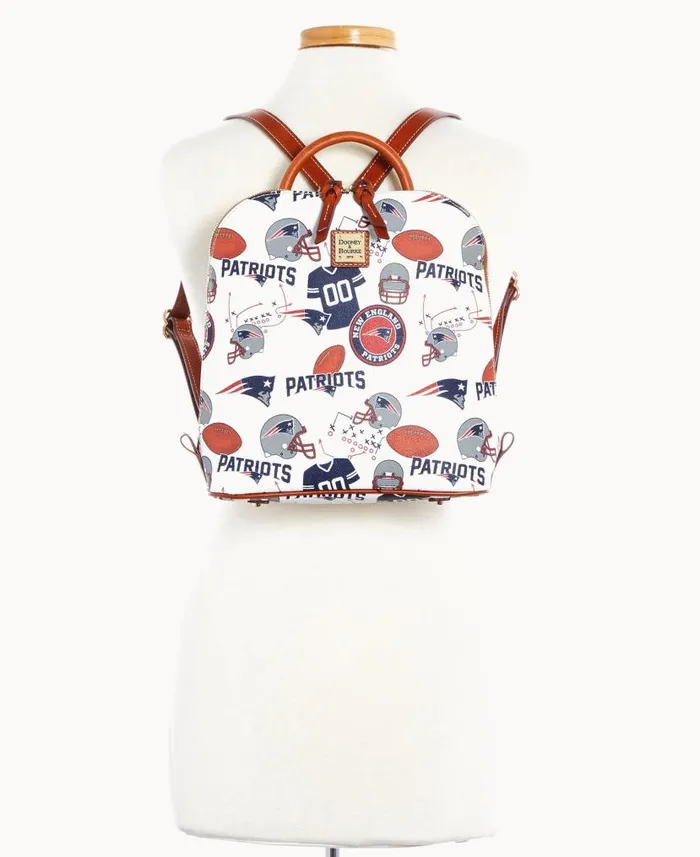 NFL Patriots Zip Pod Backpack Patriots Woman Dooney and Bourke Backpacks NFL Patriots Zip Pod Backpack Patriots Woman Dooney and Bourke Backpacks