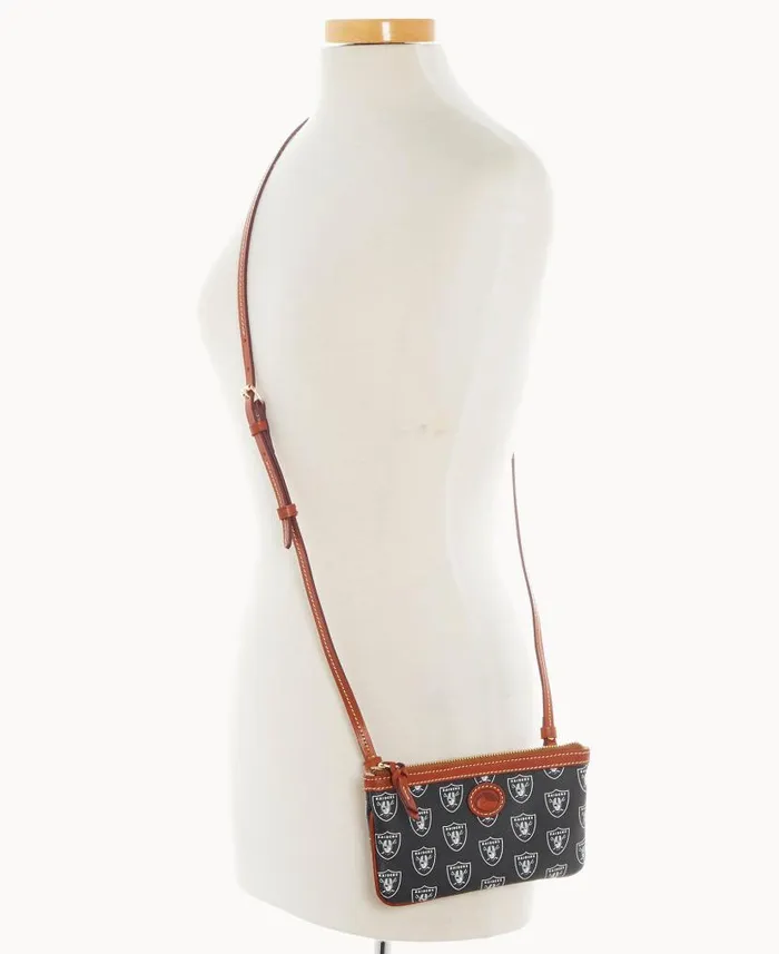 NFL Raiders Large Slim Crossbody Raiders Woman Dooney and Bourke Crossbodies NFL Raiders Large Slim Crossbody Raiders Woman Dooney and Bourke Crossbodies