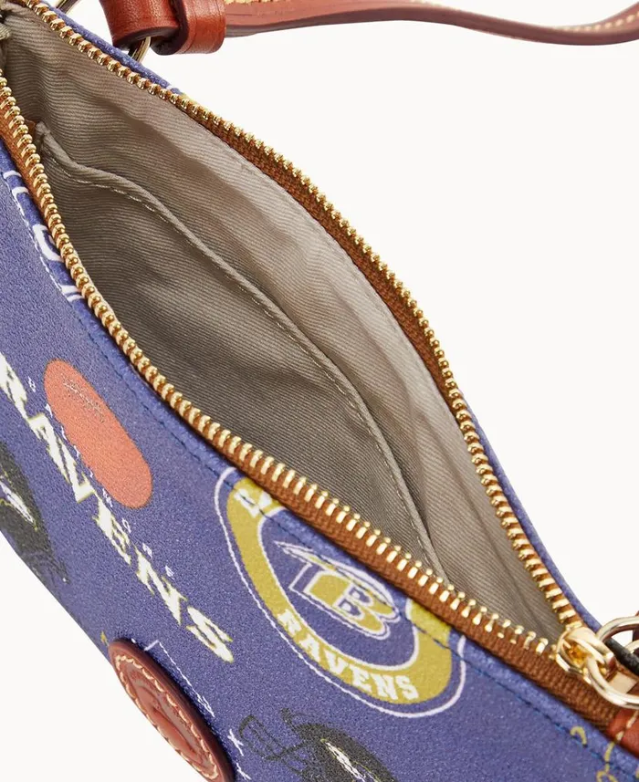 NFL Ravens Top Zip Crossbody Ravens Woman Dooney and Bourke Crossbodies NFL Ravens Top Zip Crossbody Ravens Woman Dooney and Bourke Crossbodies