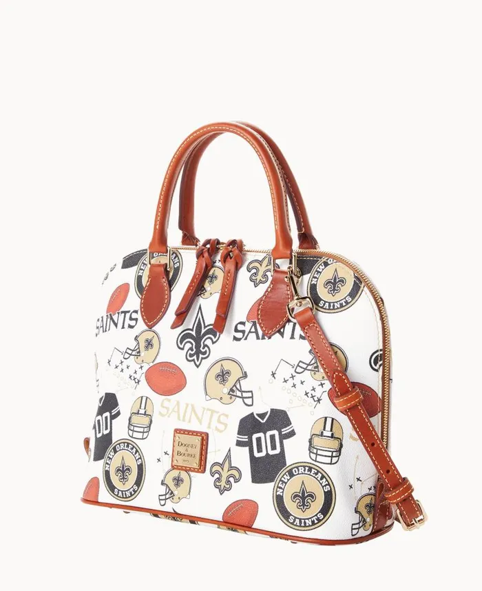 NFL Saints Zip Zip Satchel Saints Woman Dooney and Bourke Satchels NFL Saints Zip Zip Satchel Saints Woman Dooney and Bourke Satchels