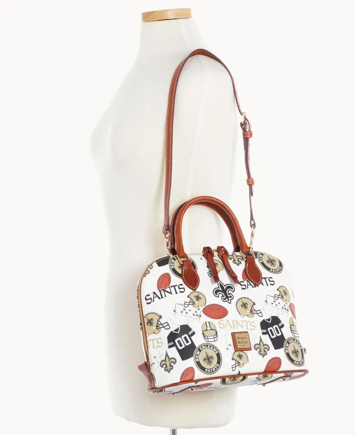 NFL Saints Zip Zip Satchel Saints Woman Dooney and Bourke Satchels NFL Saints Zip Zip Satchel Saints Woman Dooney and Bourke Satchels
