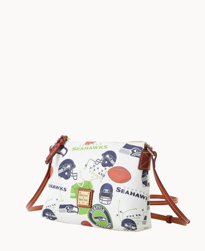 NFL Seahawks Crossbody Pouchette Seahawks Woman Dooney and Bourke Crossbodies NFL Seahawks Crossbody Pouchette Seahawks Woman Dooney and Bourke Crossbodies