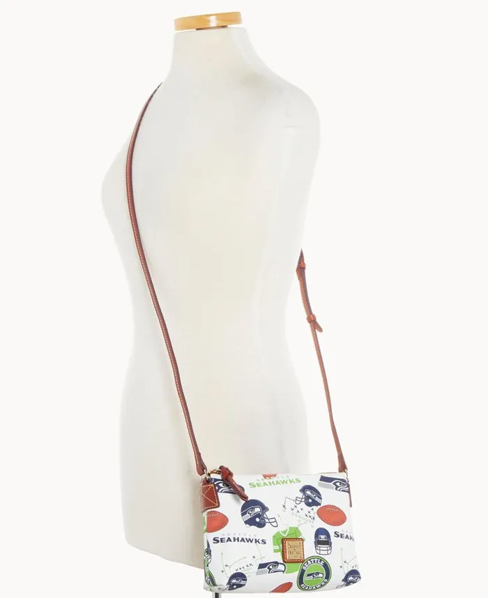 NFL Seahawks Crossbody Pouchette Seahawks Woman Dooney and Bourke Crossbodies NFL Seahawks Crossbody Pouchette Seahawks Woman Dooney and Bourke Crossbodies