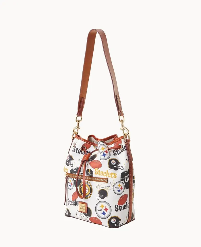 NFL Steelers Drawstring Steelers Woman Dooney and Bourke Shoulder Bags NFL Steelers Drawstring Steelers Woman Dooney and Bourke Shoulder Bags