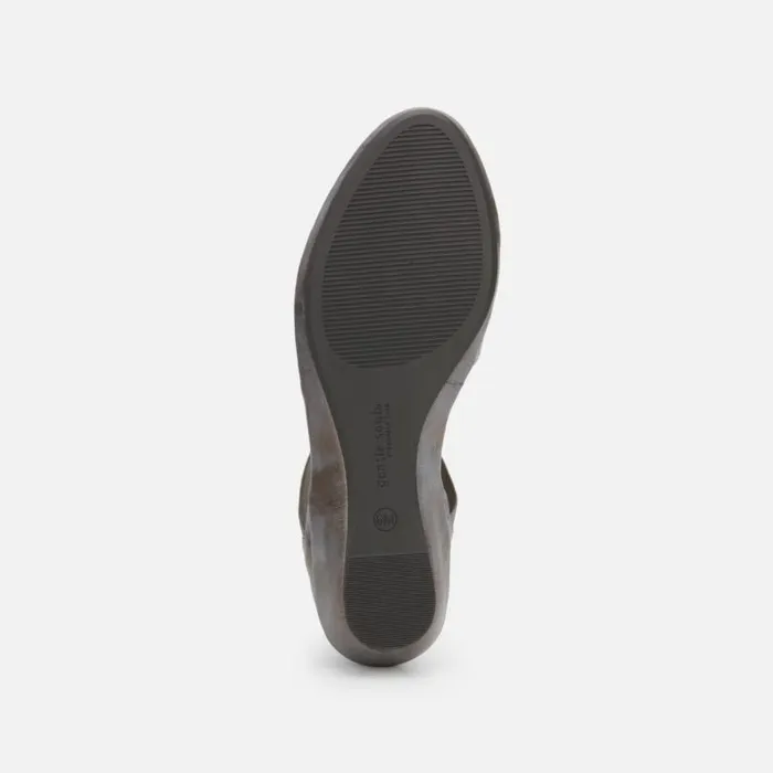 Noa Ankle Strap Wedge Pewter Women Kenneth Cole Flats