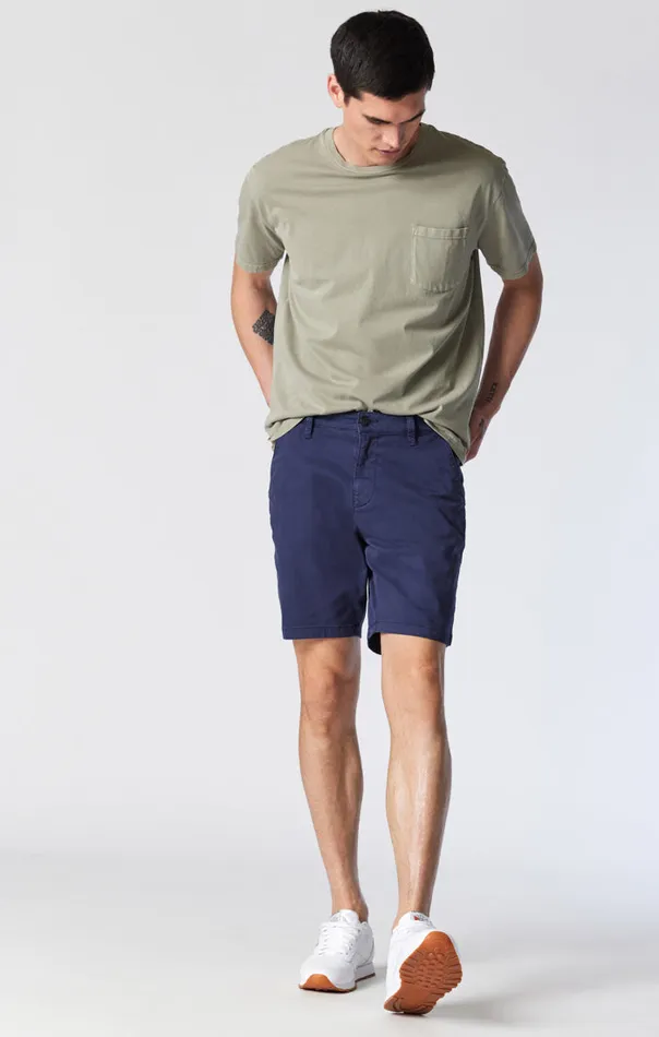 Noah Shorts In Dark Navy Twill Men Mavi Jeans Shorts