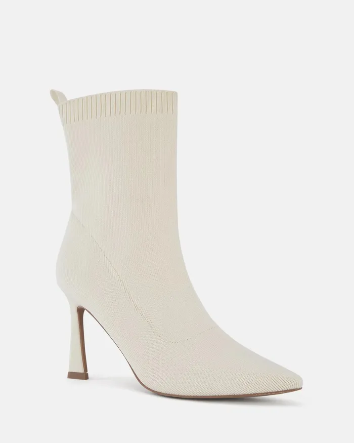 NOVO Shoes Ankle Boots Women KROC CREAM KNIT Ankle Boots