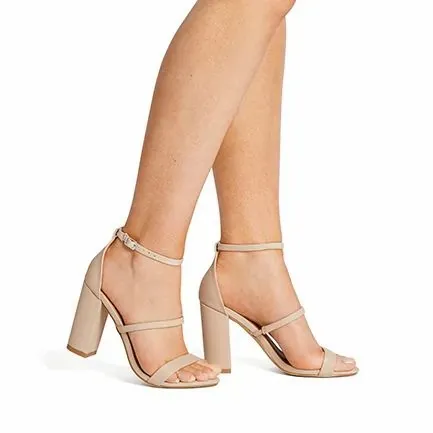 NOVO Shoes Block Heels Women MONTAGUE Nude Block Heels NOVO Shoes Block Heels Women MONTAGUE Nude Block Heels