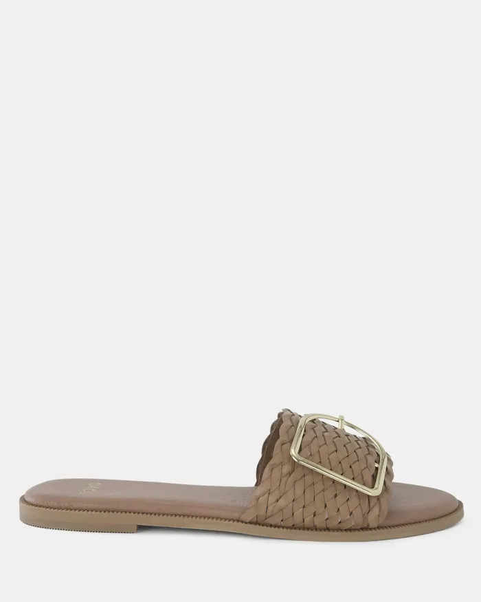 NOVO Shoes Flat Sandals Women RENE ALMOND PLAIT Sandals