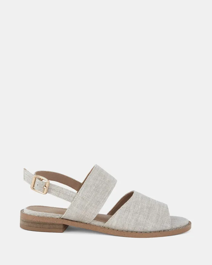 NOVO Shoes Flat Sandals Women TAILS LINEN Flat Sandals