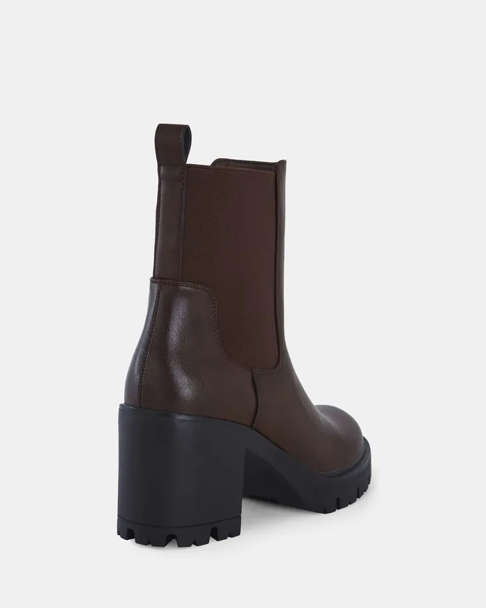 NOVO Shoes KATEY TAN Slip On Boots Women Ankle Boots