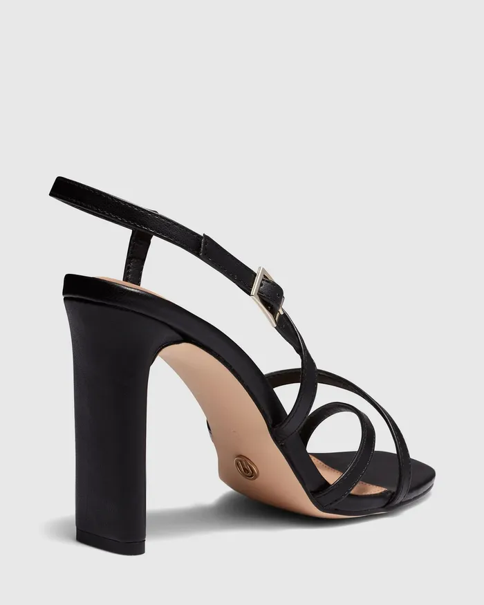 NOVO Shoes Party Women MOON BLACK Block Heels NOVO Shoes Party Women MOON BLACK Block Heels