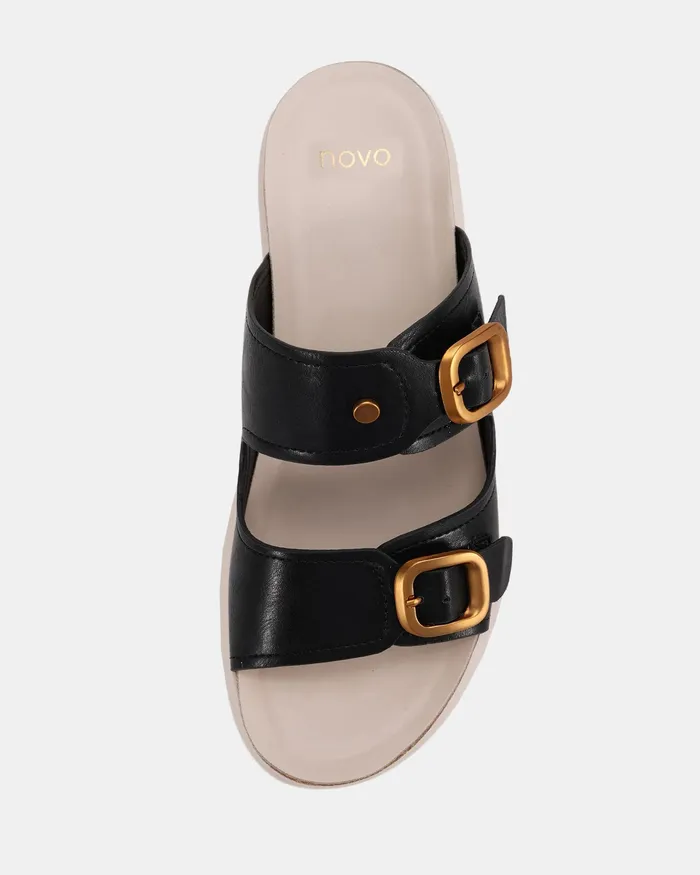 NOVO Shoes Wedges Women WALEH BLACK