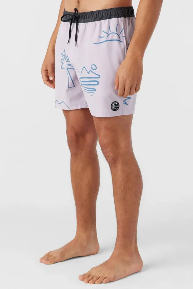 O039RIGINALS ELASTIC WAIST 16034 SWIM TRUNKS Iris Men O039NEILL Featured