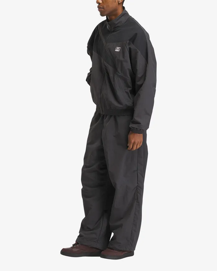 OBEY Clothing REEBOK x OBEY TRACK JACKET Washed Black Men JACKETS