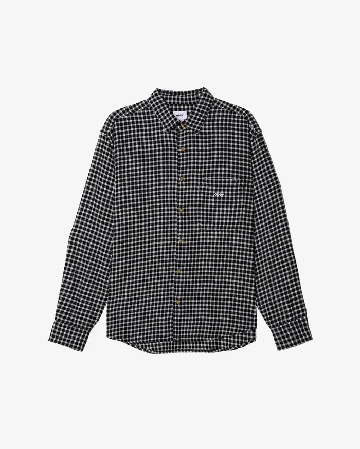 OBEY Clothing TOPS Men BIGWIG BARRY SHIRT Black Multi