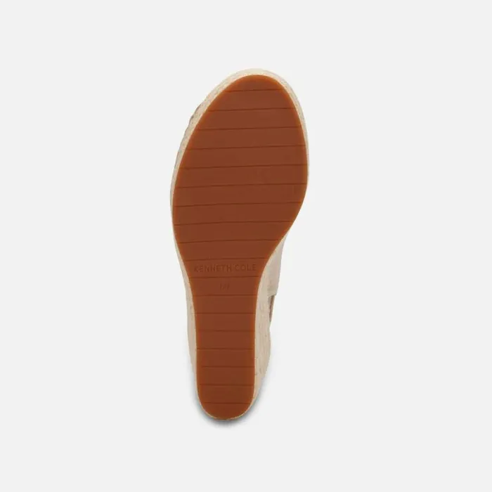 Olivia Suede Espadrille Wedge Almond Women Kenneth Cole Sandals
