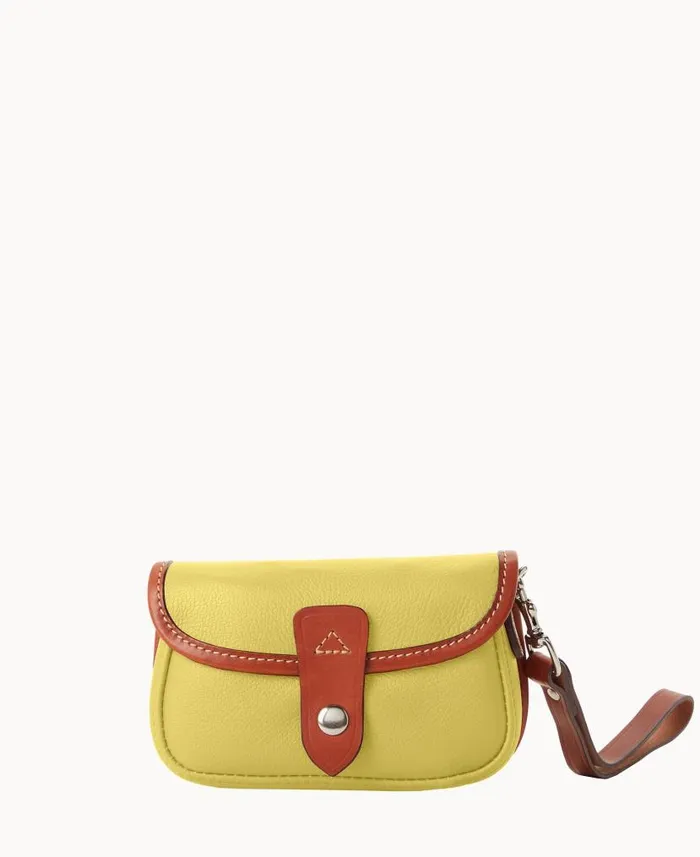 Oncour Twist Flap Wristlet Butter ManWoman Dooney and Bourke Wallets